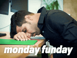 Sleepy Monday Morning GIF by Sealed With A GIF