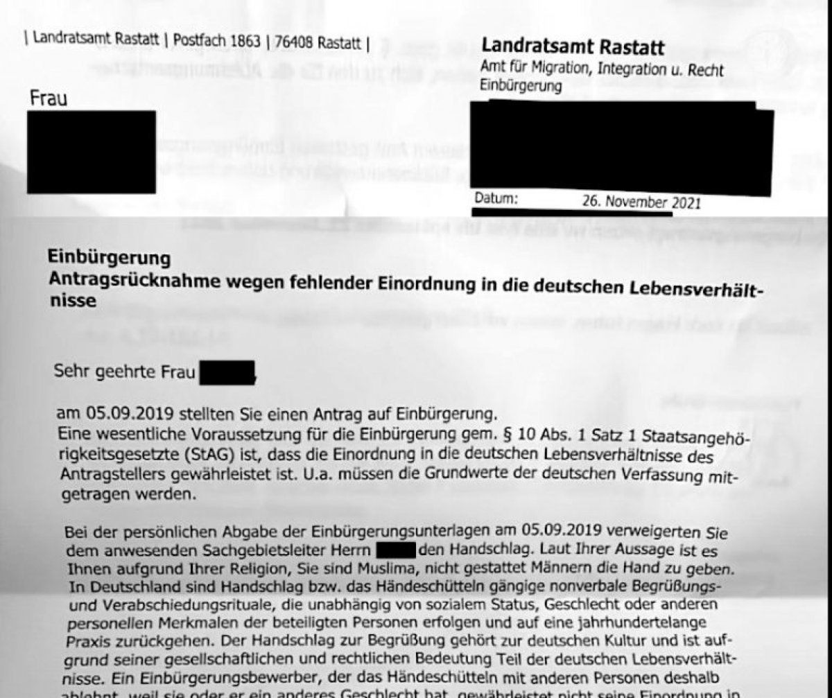 Almanya da tokalaşmayı kabul etmeyen kadın, vatandaşlığa alınmadı #1
