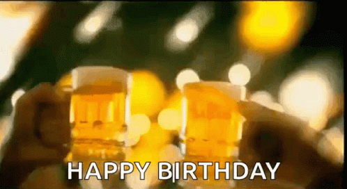 Happy Birthday Cheers GIF - HappyBirthday Cheers Drink - Discover & Share  GIFs | Happy birthday cheers, Happy birthday beer, Birthday cheers